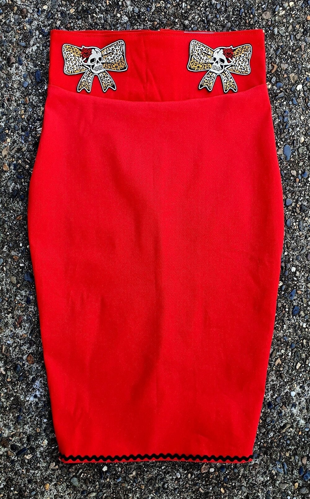 Pencil Skirt Pin up Rockabilly Vintage Psychobilly Belt Skull - Etsy