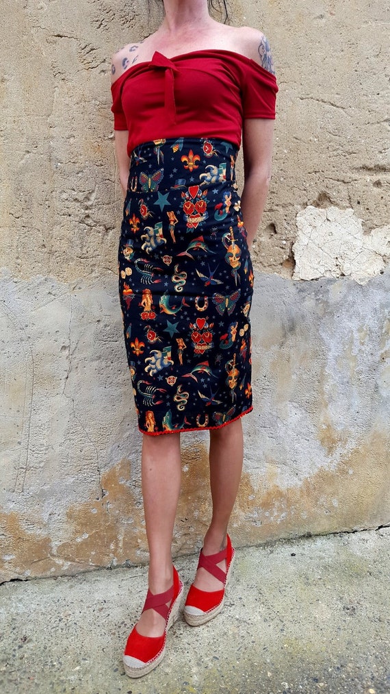 rockabilly pencil dress