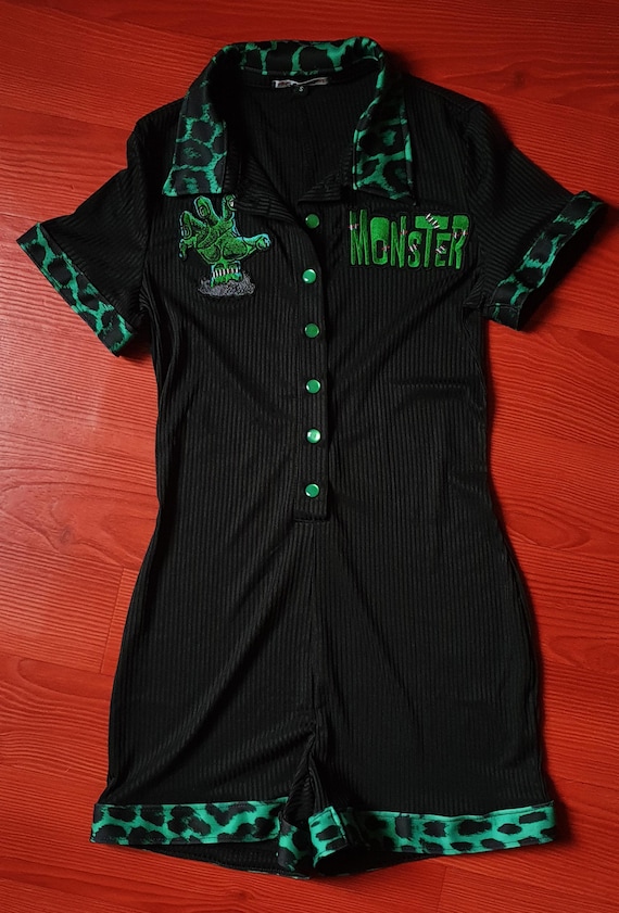 Rockabilly combishort playsuit pin up tattoo psychobilly leopard punk skull  hawaiian hibiscus aloha rétro sailor nautical anchor vintage