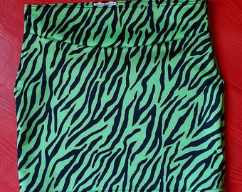 Skirt mini jupe punk leopard psychobilly rockabilly pin up tattoo goth zébré horror monster Frankenstein zombie halloween dracula mini skirt