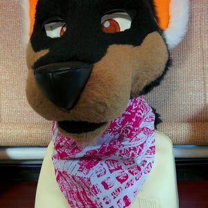 Fursuit Bandana - Pink Graphics