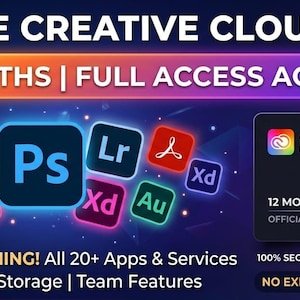 Adobe Cloud Pro 12 mesi Full Access Account Digital Fast delivery cheapest