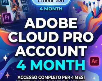 Adobe Cloud Pro 4 maanden volledige toegang account digitaal snelle levering