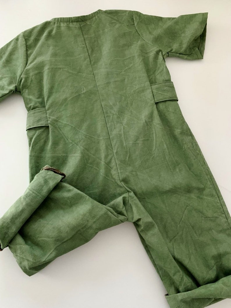 2t Textured green playsuit 18month