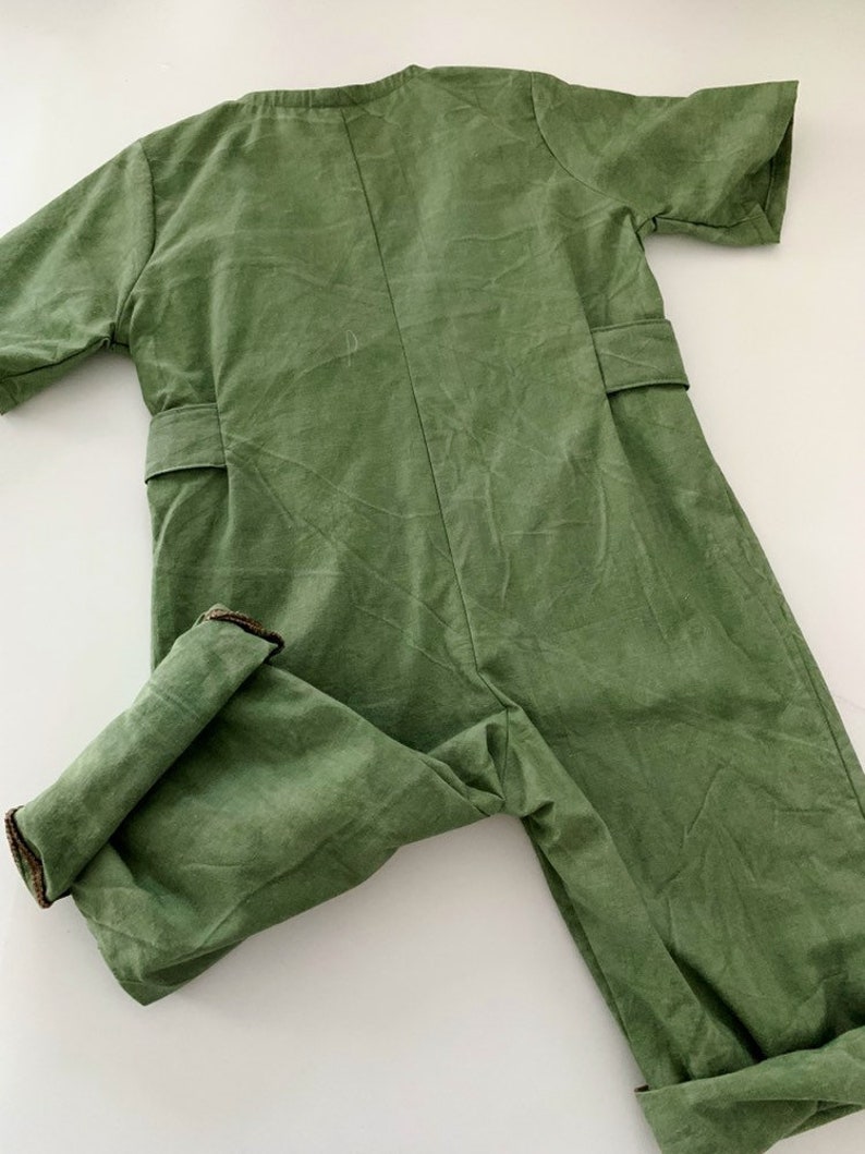 2t Textured green playsuit 18month