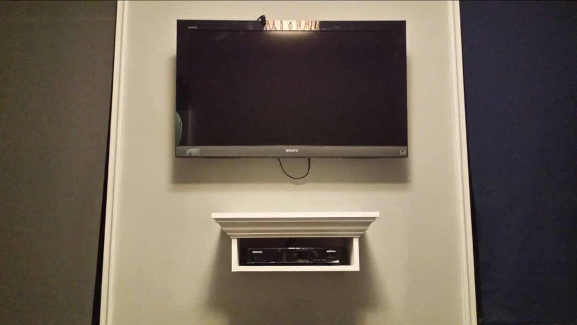 Cable box floating shelf Etsy