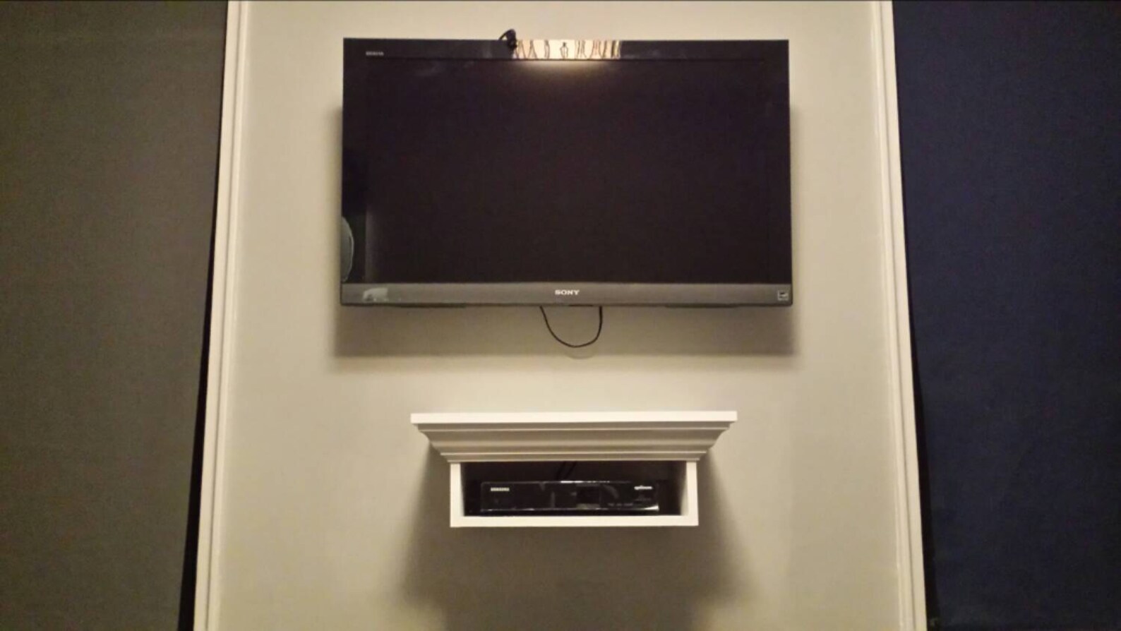 Cable box floating shelf Etsy