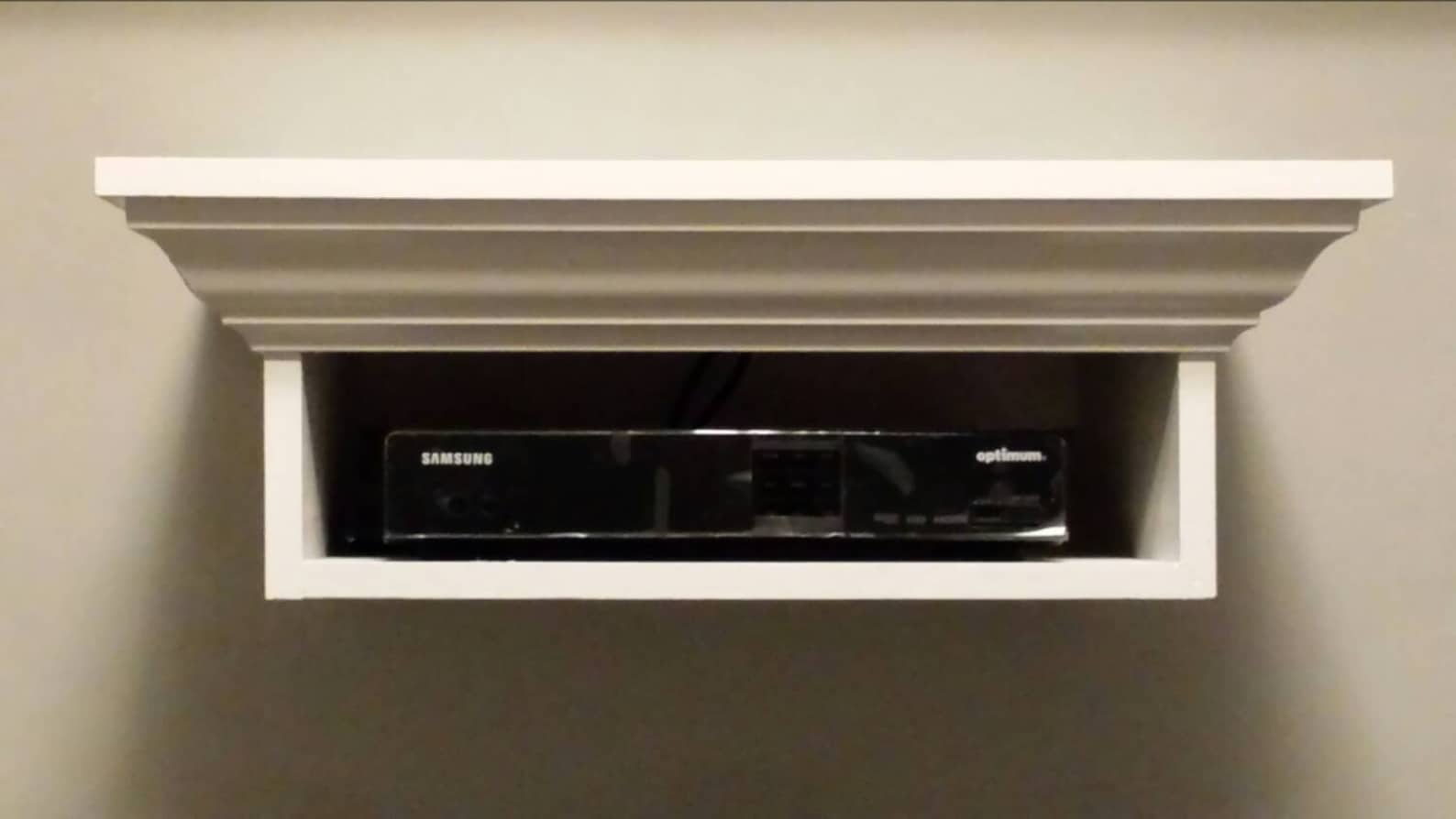 Cable box floating shelf Etsy