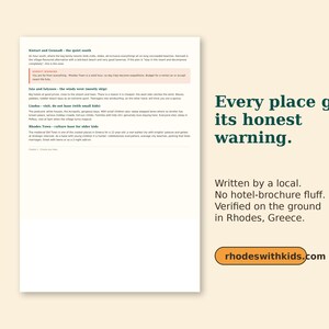 Rhodes Family Travel Guide | Kids Vacation Planner, Beaches, Local Tips (Instant Download PDF) image 3