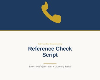 Referentiecheckscript | Interviewhandleiding voor de hiring manager (PDF)