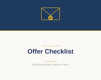Job Offer Checklist | Hiring Manager Negotiation Guide (Digital PDF)