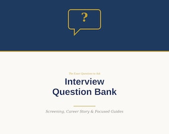 Interview Question Bank | Hiring Manager Guide (Digital + Print-Friendly)