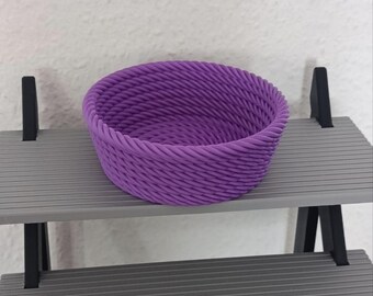 3D printed decorative bowl in a basket design | Storage bowl | Organizer | Home decor | Gift | Various colors