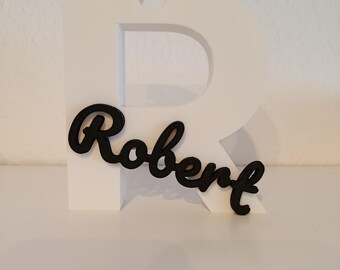 Personalized 3D letter with name | Nursery decor | Baby shower gift | Christening gift | Nameplate