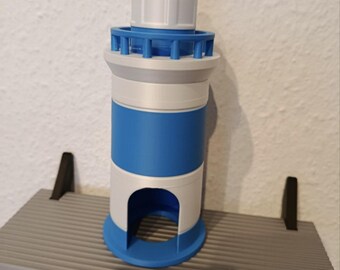 Lighthouse Eye Pad Dispenser | Bathroom Cotton Pad Dispenser | Nautical Bathroom Decor | 3D Printed Organizer | Bathroom Accessory