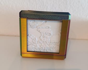 Personalized 3D Lithophane Photo Cube | LED Night Light with Your Choice of Photos | Unique Gift | Photo Lamp