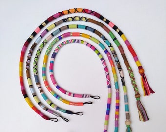 Multicolor handmade clip in hair wrap extensions, Boho, Festival, Bohemian