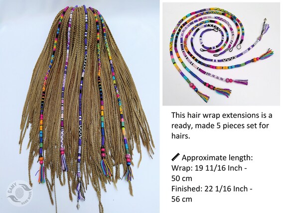 Hair extensions plaited into cheap hair