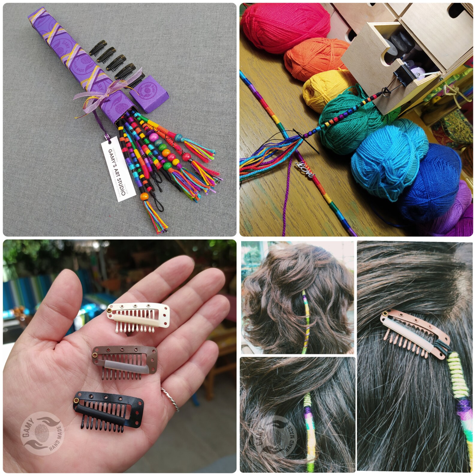 Hair Wrap Extensions Represents Love Boho Hair Braids Etsy