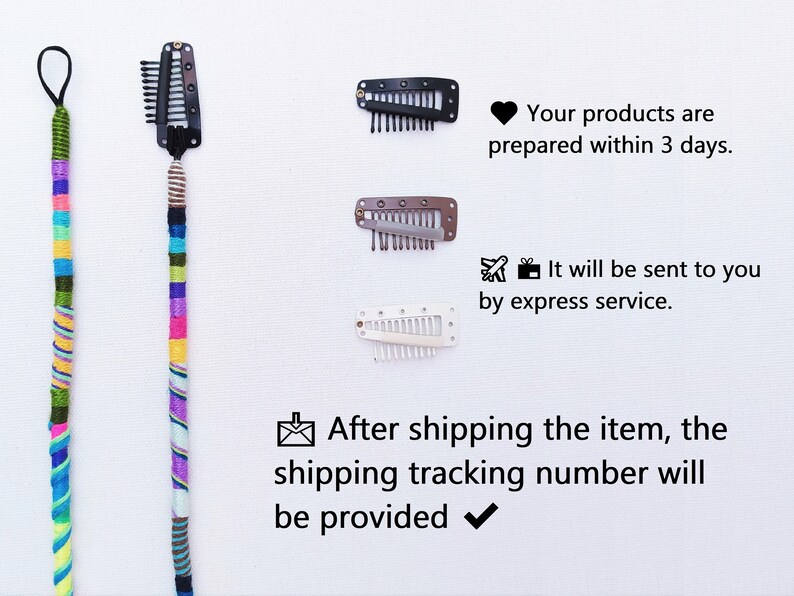 Hair Wrap Extensions, Clip in Dreadlock, Boho Dreads, Dreadlocks Braids