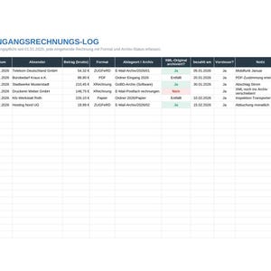 E-Invoice Preparation Kit | Roadmap 2026–2028 & Incoming Invoice Log | For Small Businesses | Instant Download image 4