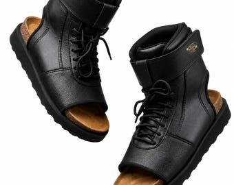 Paradox 1s Original Anime Kovovy Schuh Handgefertigte Ninja Sandalen Cosplay Herren Damen Lederschuhe Zvtori Sommer Halloween