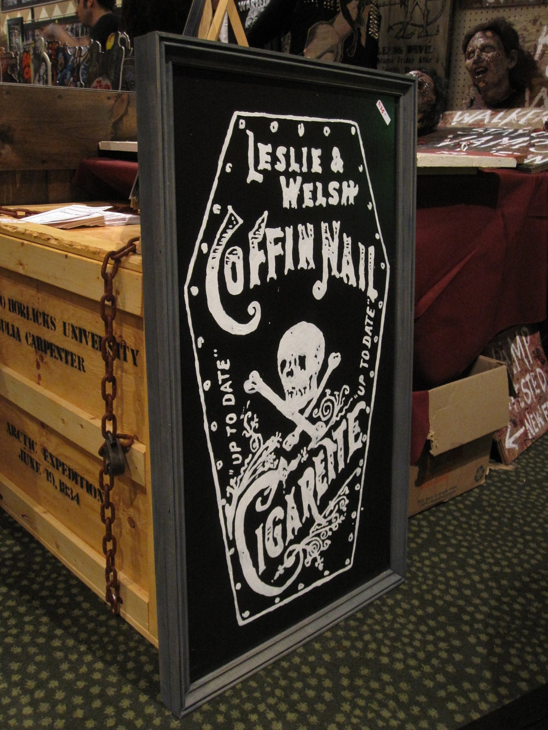 Coffin Nail Cigarettes Sign Etsy