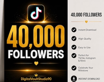 40,000 TikTok Followers | Fast Delivery | Boost Your Profile Instantly | 40K TikTok Followers | Quick Delivery | Grow Your Audience Fast