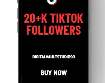 TikTok account Followers 20+K Fast TikTok Growth | Social Media Marketing | Content Creator Service |Digital Product | 20K+ followers
