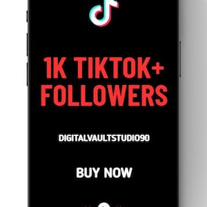 Follower TikTok 1K | Crescita rapida su TikTok | Marketing sui social media | Servizi per creatori di contenuti | Prodotto digitale | 1000 | Account TikTok