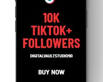 TikTok Followers account 10K Fast TikTok Growth | Social Media Marketing | Content Creator Service |Digital Product | 10000 | TikTok account