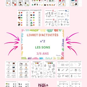 Activity Booklet / Sounds Number 2 / Ebook / Ages 3-6 / Preschool