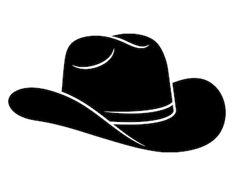 Cowboy Hat Svg, Western Svg, Rodeo, Cowgirl Clipart, Cowboy Hat Sublimation Svg, Vector Cut File Svg, Commercial Use, Digital Download