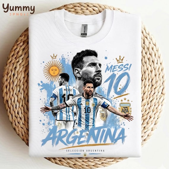 Soccer Legend Lionel Messi PNG, Argentina Champion Graphic, Football Fan Shirt Design PNG,  Argentina Soccer Champion Png, Digital Downloads