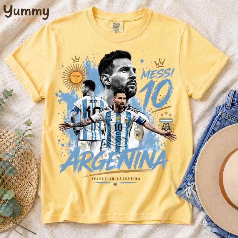 Soccer Legend Lionel Messi PNG, Argentina Champion Graphic, Football Fan Shirt Design PNG,  Argentina Soccer Champion Png, Digital Downloads
