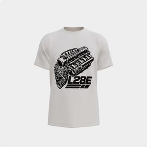 L28E Engine Shirt | Inline 6 Engine Graphic Tee | Classic Sports Car Shirt | Gearhead Gift | Mechanic T-Shirt | Automotive Apparel