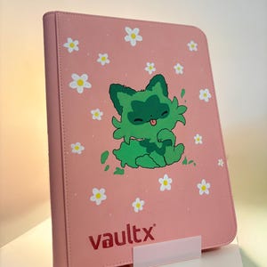 sprigatito card binder Collectible Pokémon | Hand-Painted Gift | Cat Lover Art | Unique Present [1G] Leafage (20) Weakness / Resistance / Retreat Cost 3 Pocket Clear File Sprigatito