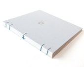 10x10 wedding album, square scrapbook, nautical memory book, custom guest book, hand bound book, beach wedding book, made to order