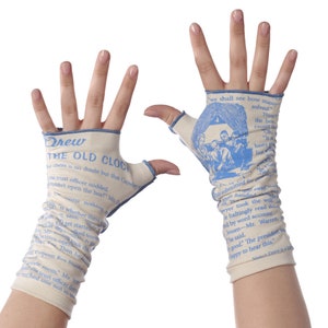 Nancy Drew Writing Gloves - Fingerless Gloves, Arm Warmers, Carolyn Keene, Literary, Book Lover, Books, Reading