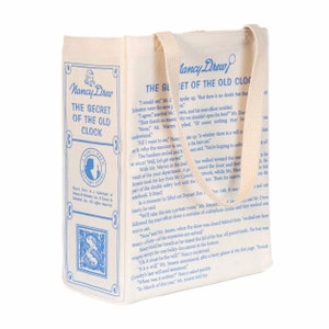 Nancy Drew Book Tote - Torba płócienna, Carolyn Keene, Literatura, Poezja, Sztuki, Literatura, Prezent dla nauczyciela, Prezent dla czytelnika, Tajemnica, Hardy Boys