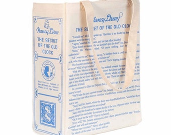 Nancy Drew Book Tote - Borsa Tote, Carolyn Keene, Letterario, Poesia, Opere teatrali, Letteratura, Regalo per insegnanti, Regalo per lettori, Mistero, Hardy Boys