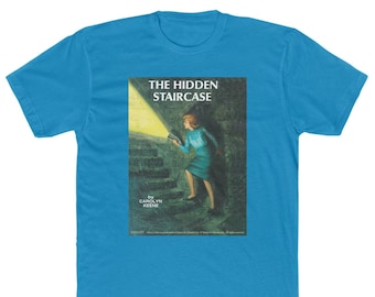 Nancy Drew Unisex Tee - Carolyn Keene, Bookish Bookcover 100% Cotton Tee Blue or Grey Tee Book Nerd & Book Lover Gift Reader Writer Mystery