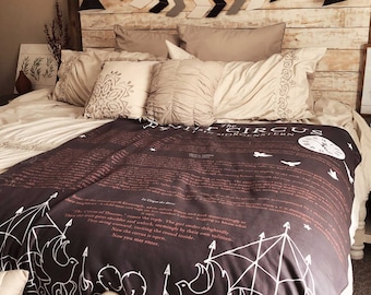 The Night Circus Sherpa Fleece Blanket - Erin Morgenstern Quotes
