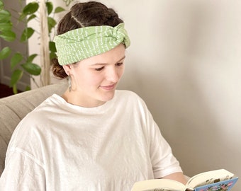 Anne of Green Gables Headband - L.M. Montgomery, Cozy Cotton Headband, Bookish Twistknot Headband, Reader Gift, Teacher Gift, Booklover Gift