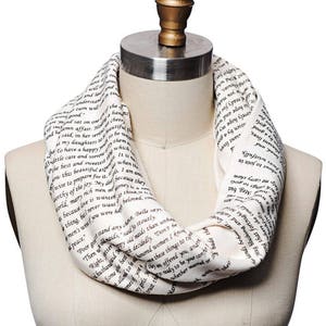 Little Women Book Scarf Infinity Scarf, Literary Scarf, Louisa May Alcott, Book Lover, Books, Reading, Teacher Gift image 1