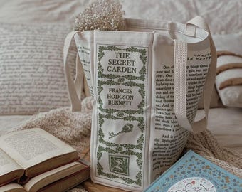 Bolso de lona con diseño de El jardín secreto – Bolso de lona literario de Frances Hodgson Burnett