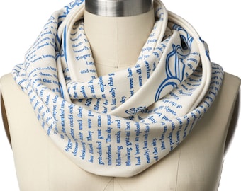 Strange the Dreamer Book Scarf - Infinity Scarf, Literary Scarf, Laini Taylor, Book Lover, YA, Young Adult