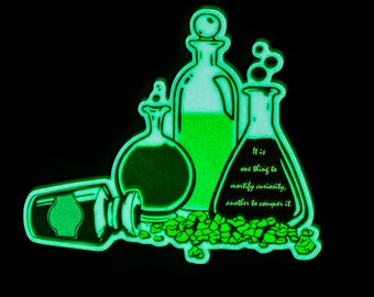 Jekyll und Hyde Glow in the Dark Aufkleber – Buchliebhaber-Aufkleber, literarische Aufkleber, Bücherwurm-Aufkleber aus Vinyl für Laptop und Wasserflasche, Buchwurm-Geschenk