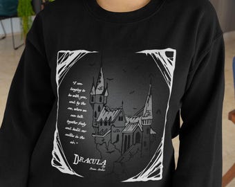 Dracula Castle Sweatshirt - Bram Stoker Gothic Literature
