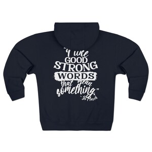 Jo March Quote Hoodie – Book Lover Full Zip Sweatshirt image 2